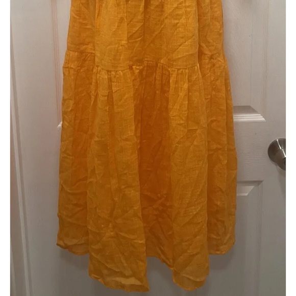 APIECE APART Las Alturas Maxi Dress In Tangelo Made In India NWT - Picture 9 of 9